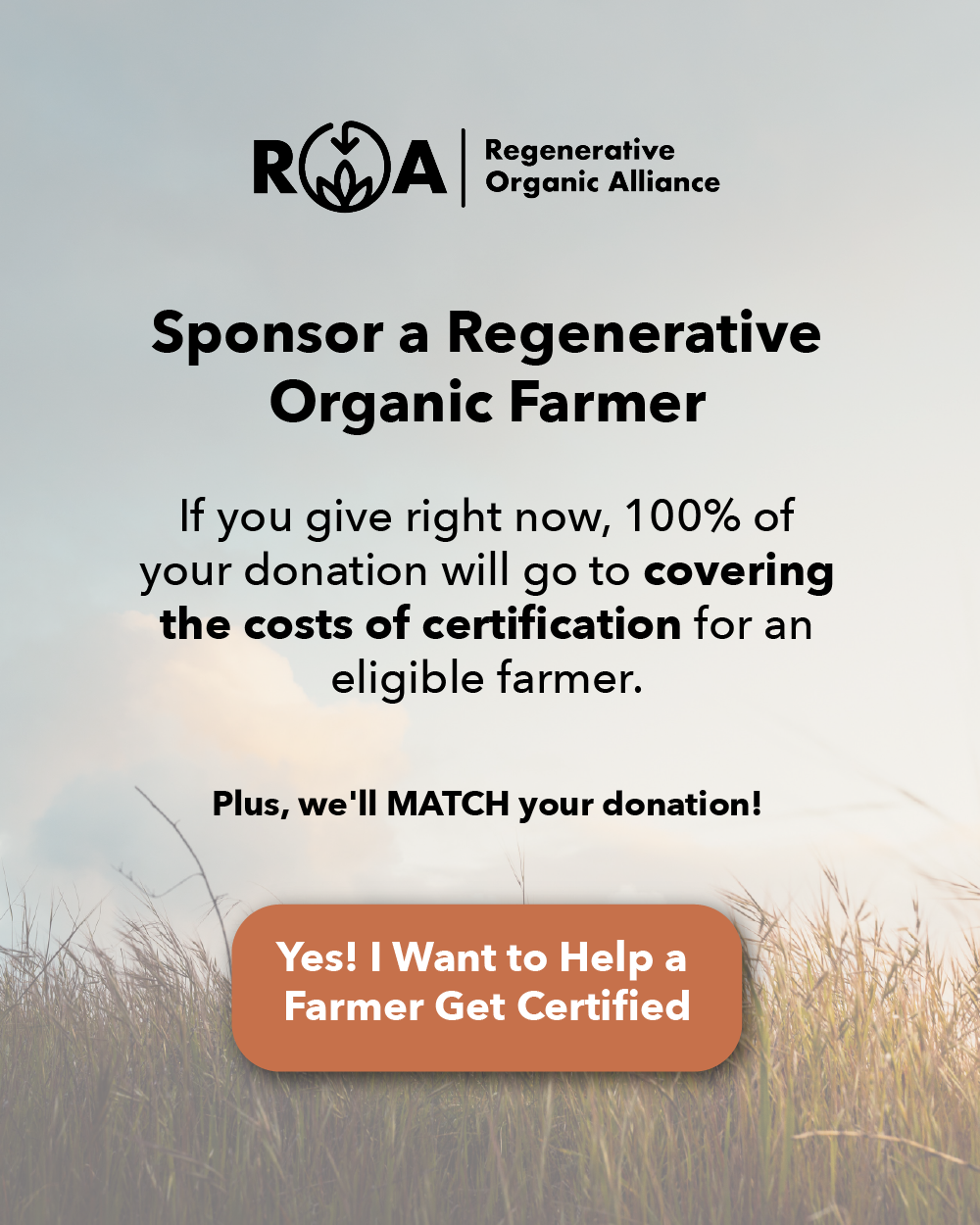 Sponsor a Regenerative Organic Farmer by donating to the ROA today