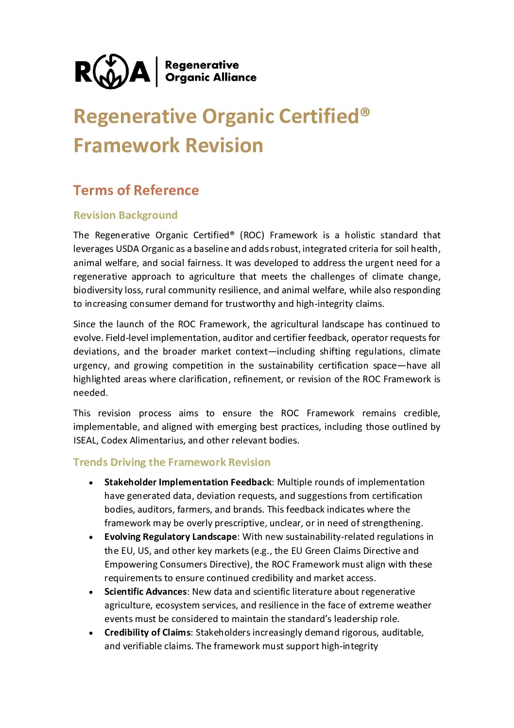 Regenerative Organic Certified